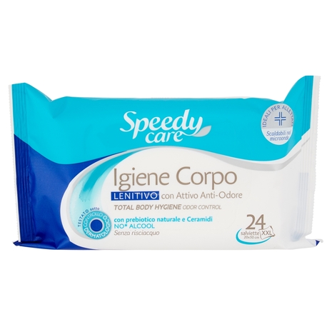 Speedy care Igiene Corpo Lenitivo con Attivo Anti-Odore 24 pz